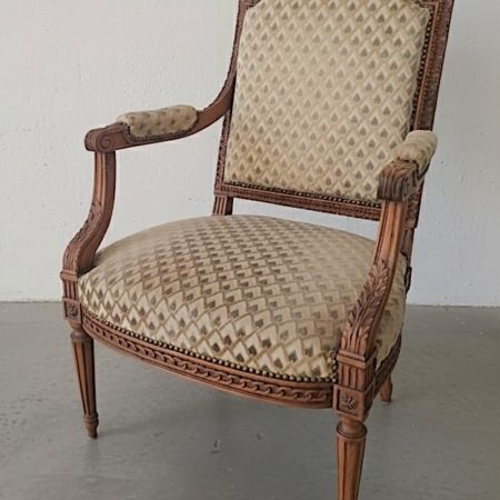 Sillón Nogal. Luis XVI