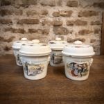 Conjunto tarros-Sarreguemines.