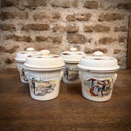Conjunto tarros-Sarreguemines.