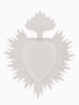 Ex-voto Corazón Jesús. Blanco