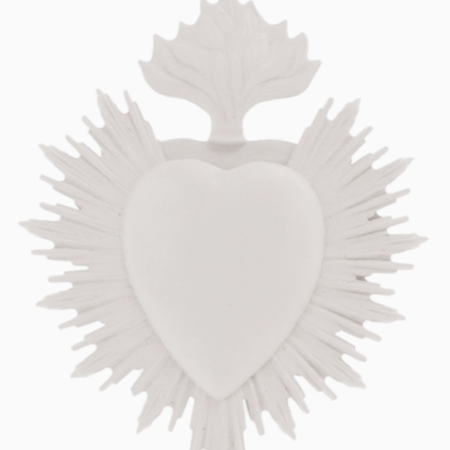 Ex-voto Corazón Jesús. Blanco