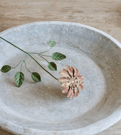 Flor Metal Dusty Rose