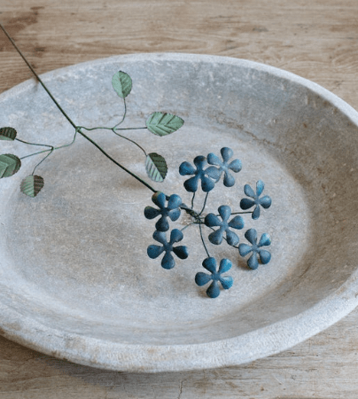 Flor metal Blue Bloom
