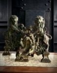Pareja Morillos-Chimeneas-Bronce