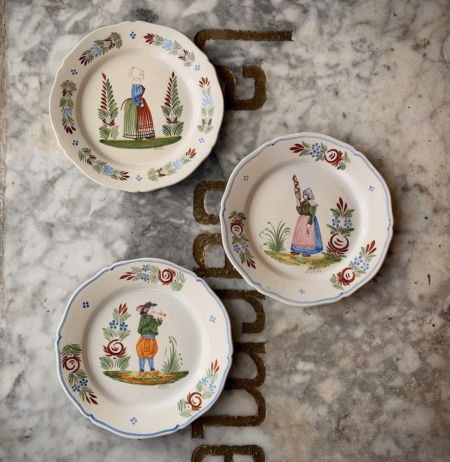 Conjunto platos Henriot Quimper